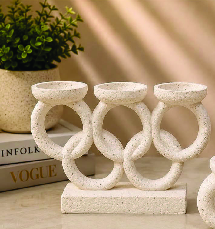 Candle Holder 2 Candle Holder Textured - Image 1